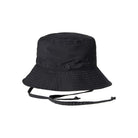 Chapeau bob noir Angele en lycra, idéal pour activités aquatiques et protection solaire.