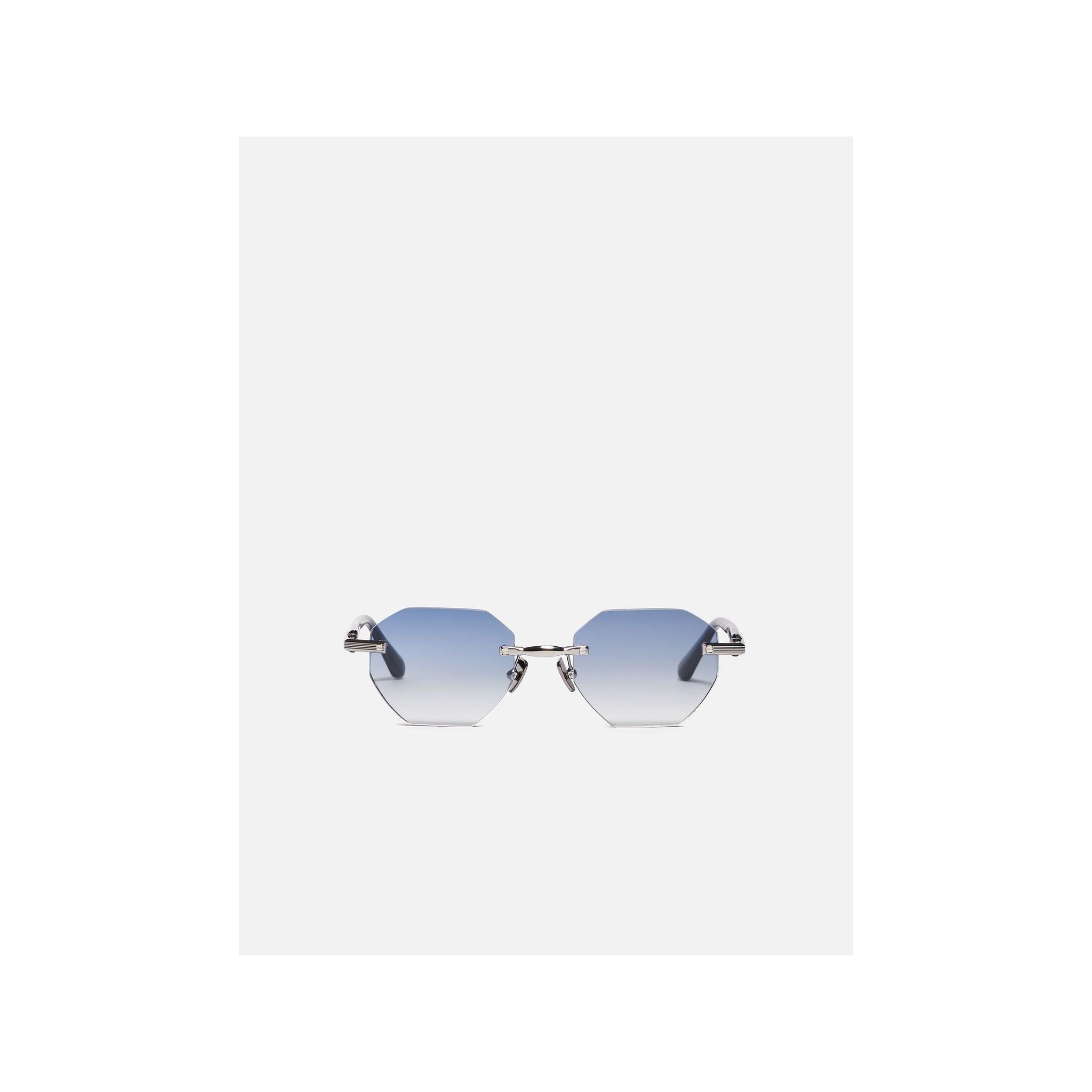 Lunettes de soleil Timothy C522, design hexagonal en métal premium avec finition dégradée.