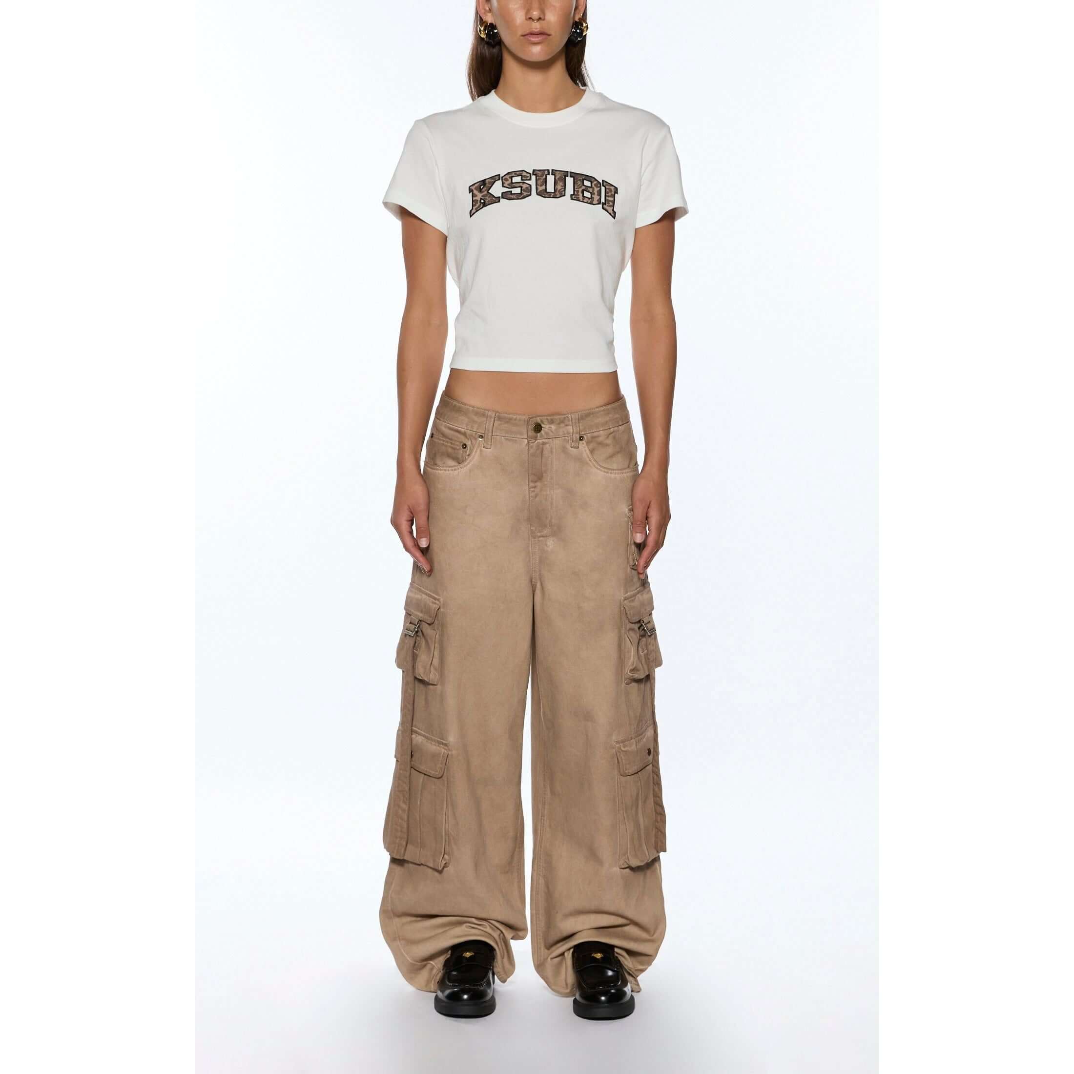 leo shrunken ss tee vintage white