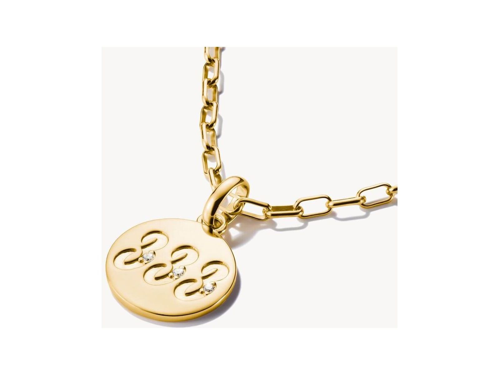 Pendentif charm angélique 333 en plaqué or avec zircons sur chaîne, symbole de soutien et de guidance.