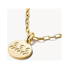 Pendentif charm angélique 333 en plaqué or avec zircons sur chaîne, symbole de soutien et de guidance.