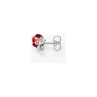 Clous d'oreilles Roses Romance en argent recyclé et plaqué or 18k, en forme de rose tridimensionnelle.