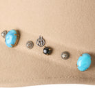 Abby Hat stone & Studs On Felt #Wool