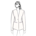 FITTED BLAZER IN CREPE