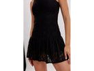  Lace Power Dress with Shorts | Black