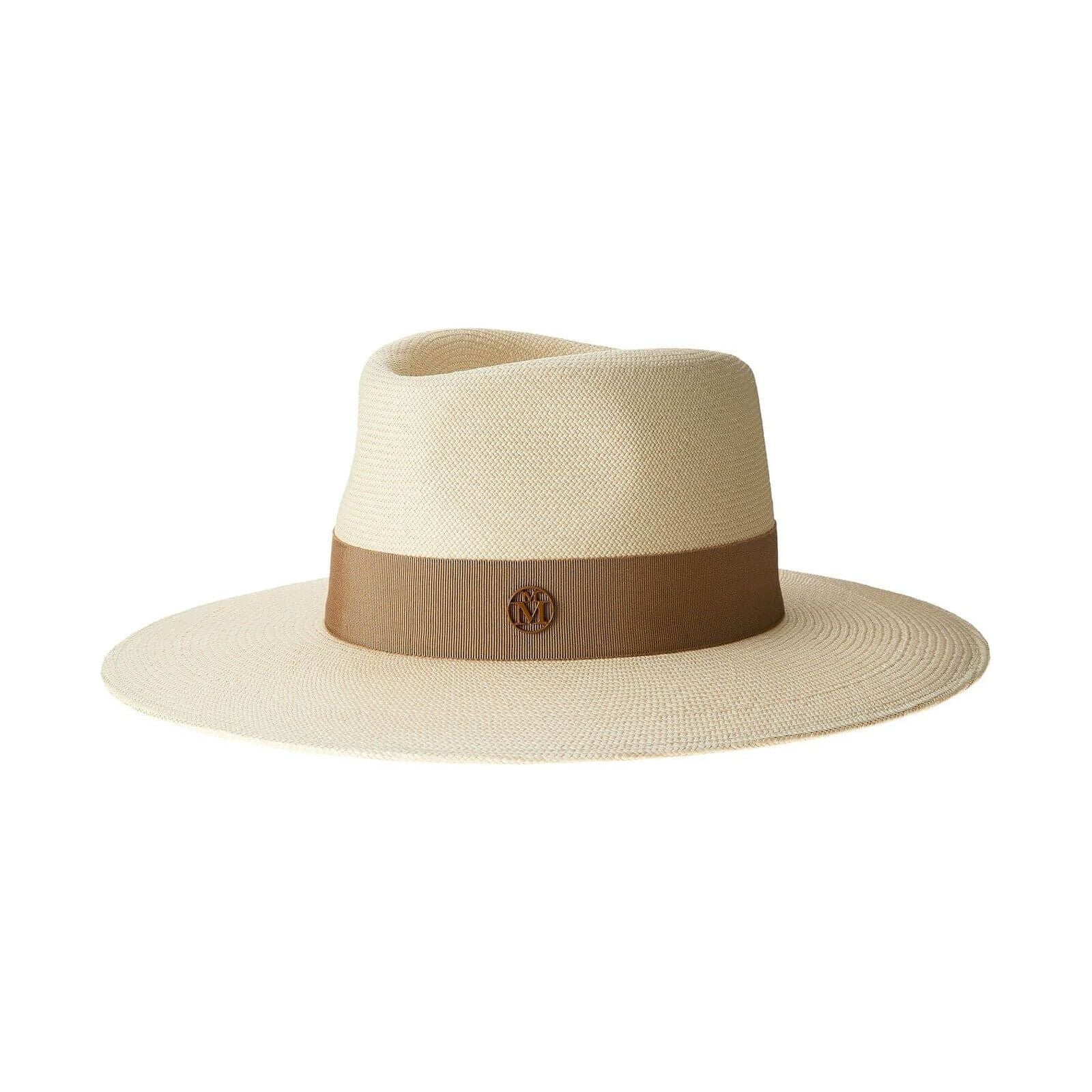 Chapeau Charles timeless Cuenca hat in cream with brown band, perfect for summer outings and stylish fashion.