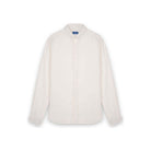 Chemise en lin homme, col boutonné classique, coupe ample, couleur crème, conçue en lin naturel Européen.
