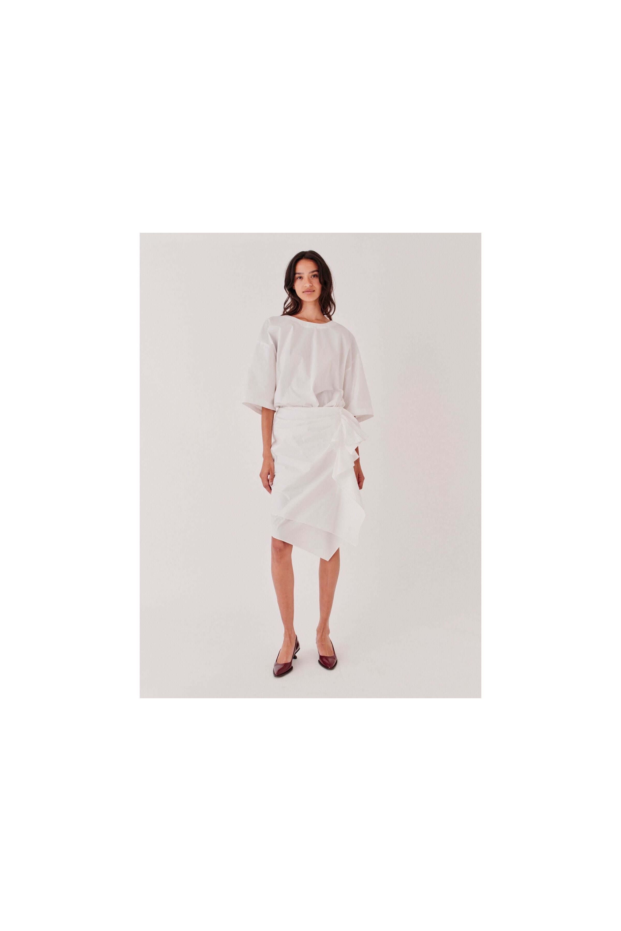 Cyprus Side Drape Skirt