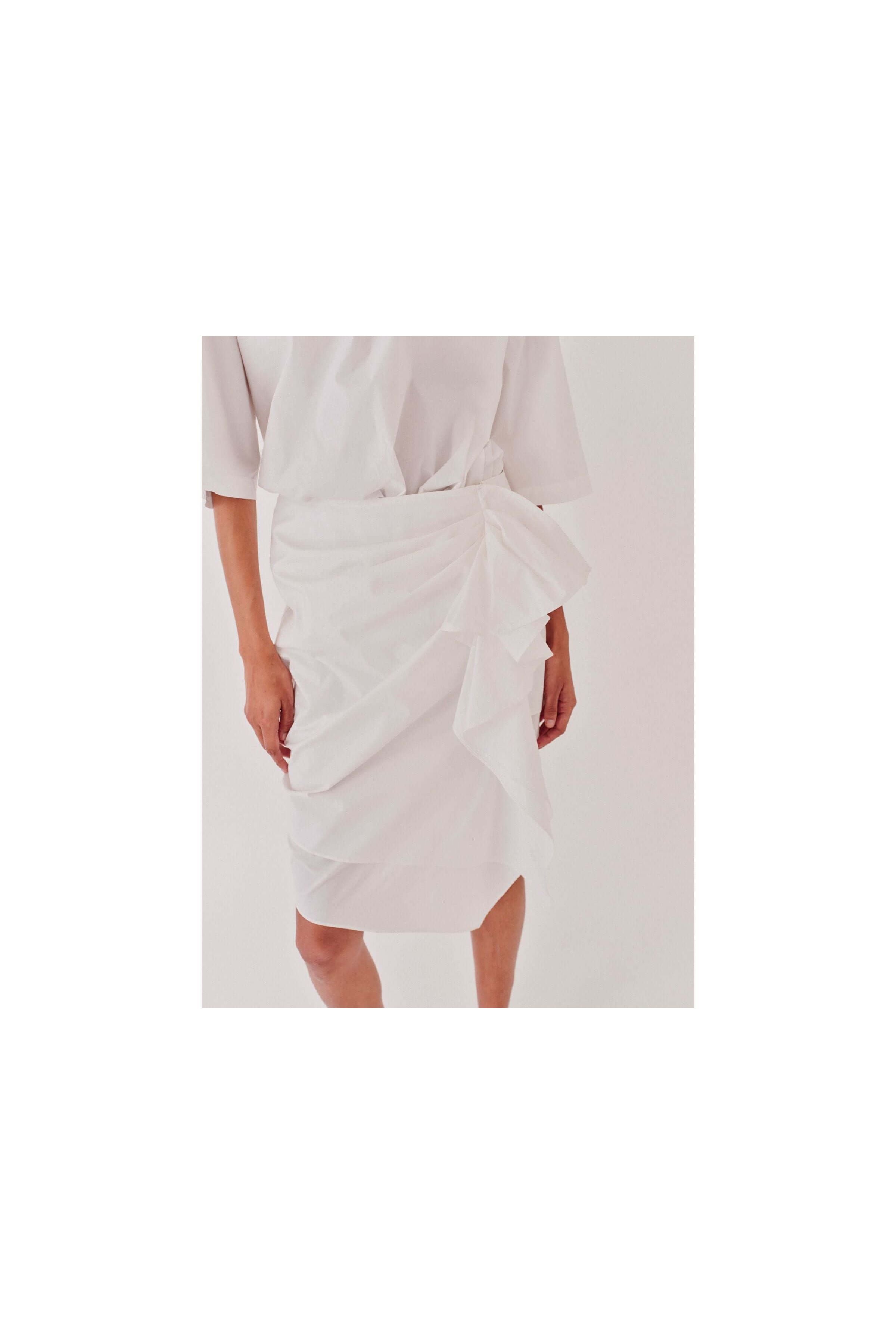 Cyprus Side Drape Skirt