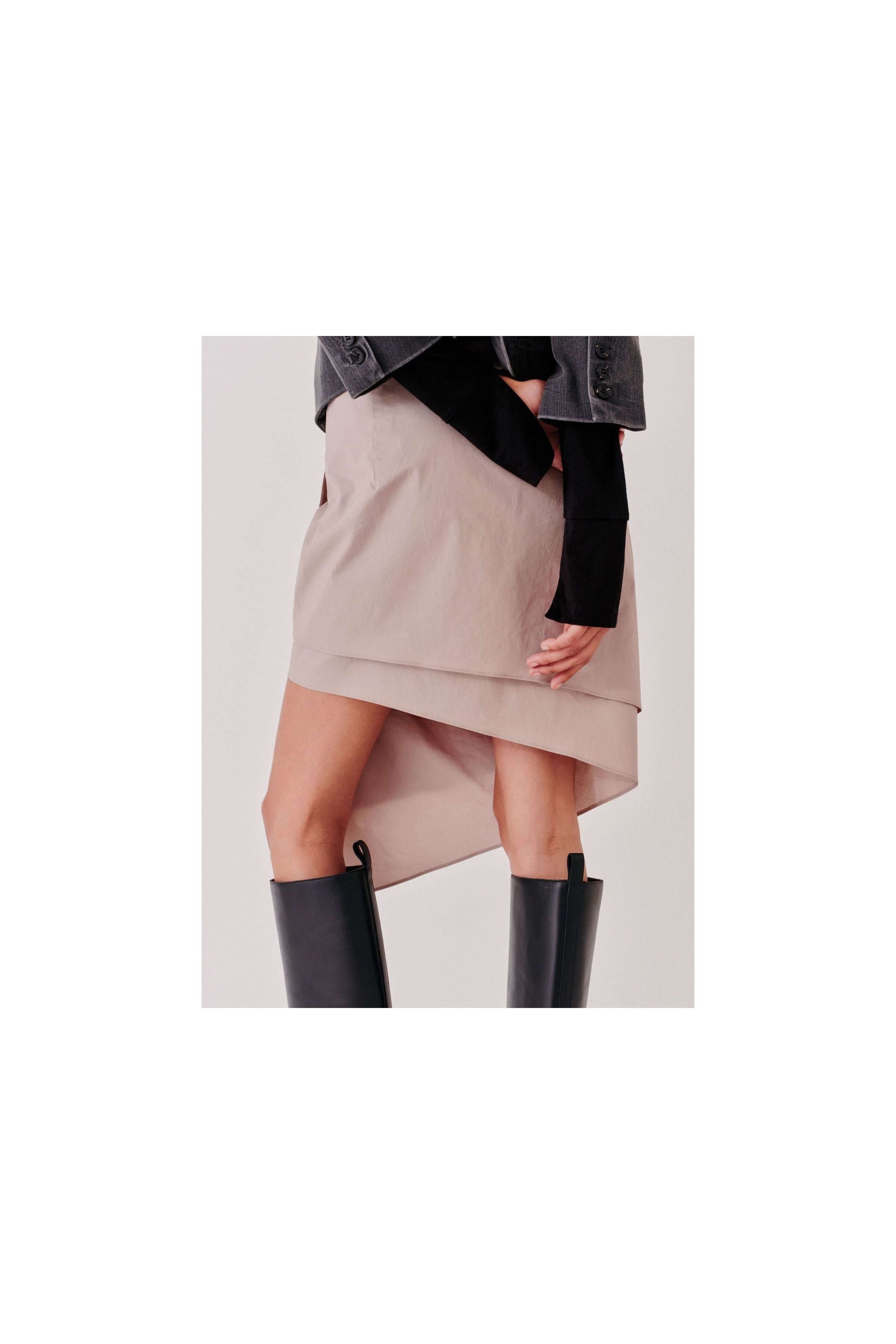 Cyprus Side Drape Skirt
