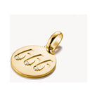 Pendentif charm numéro angélique 666 en plaqué or, orné de pierres en zirconium, élégance et signification profonde.