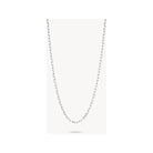 Collier Charm Paperclip en argent 925 recyclé, avec chaîne à maillons ovales allongés pour un style moderne.