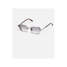 Lunettes de soleil Dennis C423 avec monture géométrique en acier inoxydable et détails en titane finition bronze.