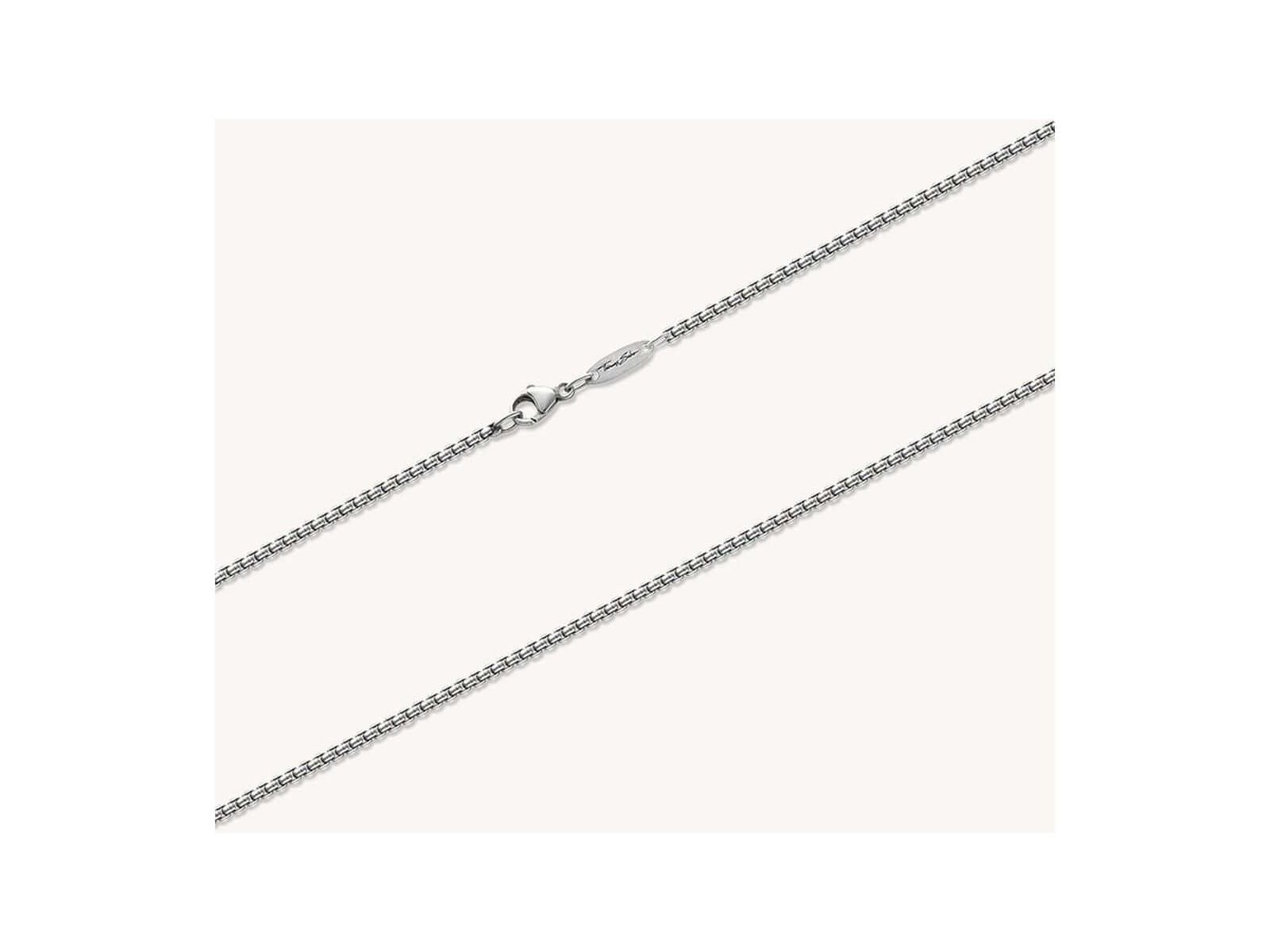 Chaîne maille vénitienne noircie en argent 925, épaisseur 2,00 mm, avec fermoir à mousqueton.