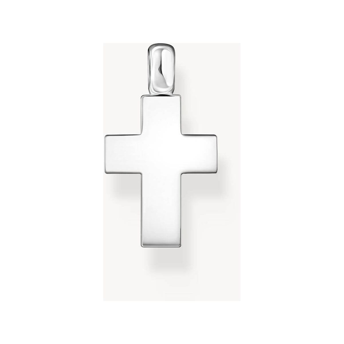 Pendentif croix en argent 925 recyclé, design classique et minimaliste, parfait à porter avec une chaîne THOMAS SABO.