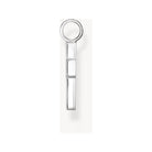 Pendentif croix en argent 925 recyclé, design classique et minimaliste, bijou élégant et significatif.
