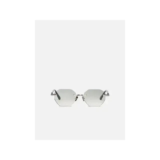 Lunettes de soleil octogonales Timothy C545 en platine plaqué, élégantes et modernes, idéales pour un look sophistiqué.