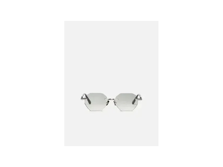 Lunettes de soleil octogonales Timothy C545 en platine plaqué, élégantes et modernes, idéales pour un look sophistiqué.