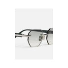 Lunettes de soleil Timothy C545 en platine plaqué, design octogonal élégant et moderne, parfaites pour un style raffiné.