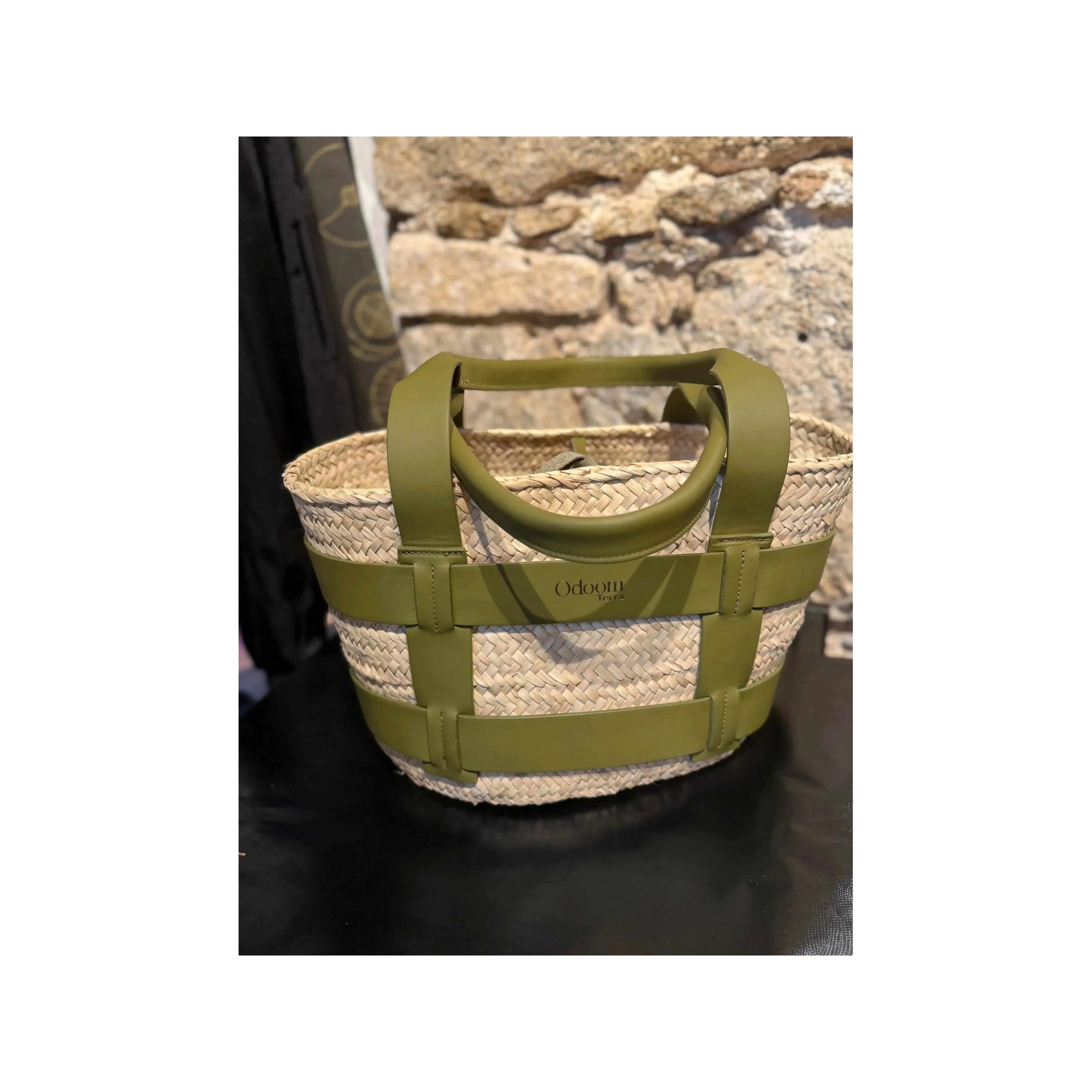 Panier Osier et cuir