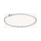 Bracelet charm Paperclip en argent 925 recyclé, design moderne et personnalisable