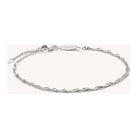 BRACELET CHARM DESIGN SINGAPOUR en argent 925 recyclé avec filigrane en spirale, ajustable pour un style unique.