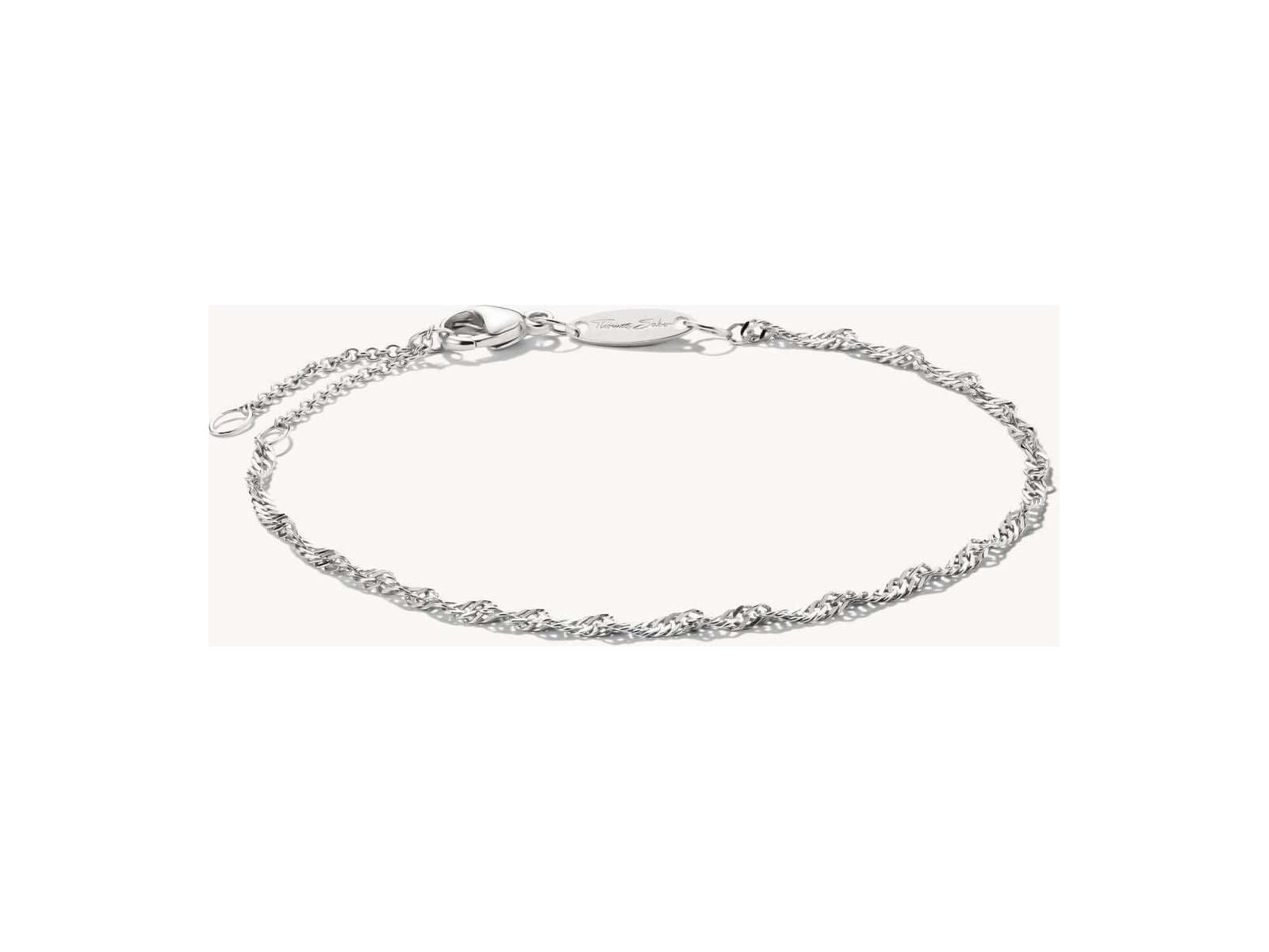 BRACELET CHARM DESIGN SINGAPOUR en argent 925 recyclé avec filigrane en spirale, ajustable pour un style unique.