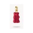 Pendentif charm Ours d'Or en cristal rouge, design élégant en argent recyclé, inspiré des Goldbears HARIBO.