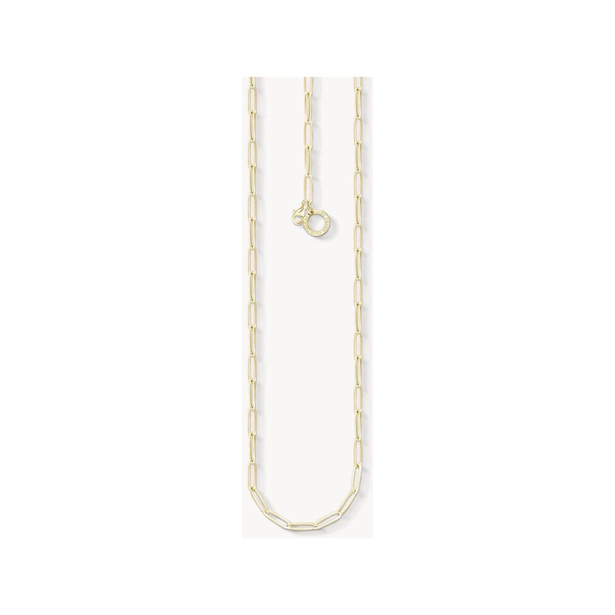 Chaîne en argent plaqué or 18 carats, idéale pour créer des bijoux personnalisés et uniques.