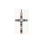 Pendentif croix maori petite avec motifs ethniques, élégant et traditionnel, en métal travaillé.