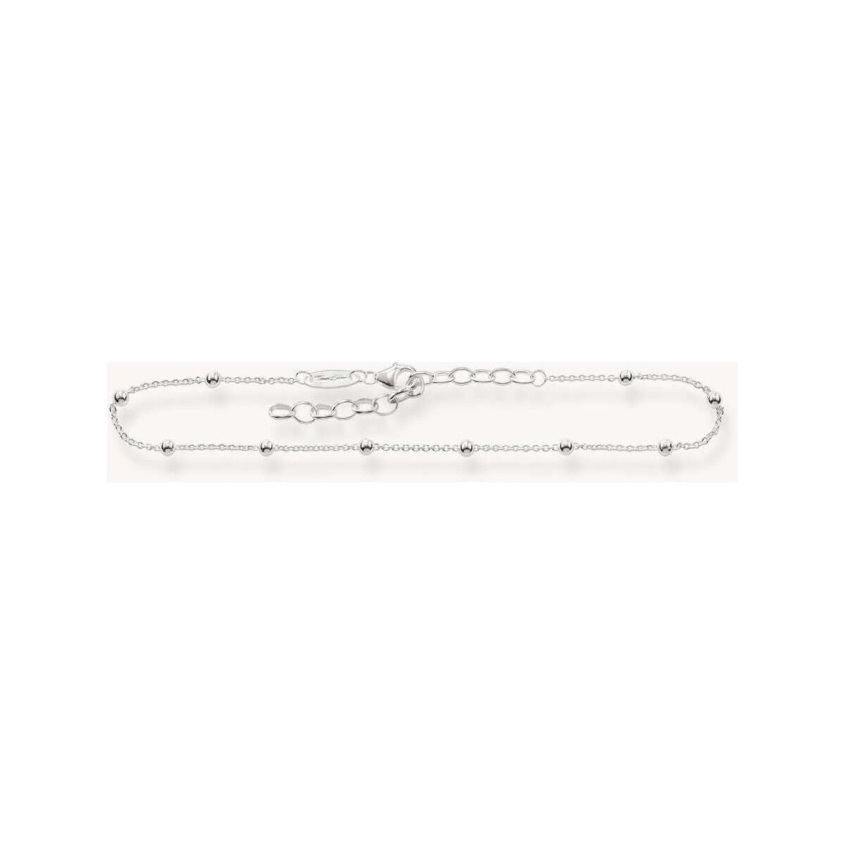 Chaîne de cheville THOMAS SABO élégante en argent, parfaite pour un look bohème chic et estival.