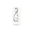 Pendentif charm lettre G en argent 925, accessoire personnalisé pour bijoux, design moderne et élégant.