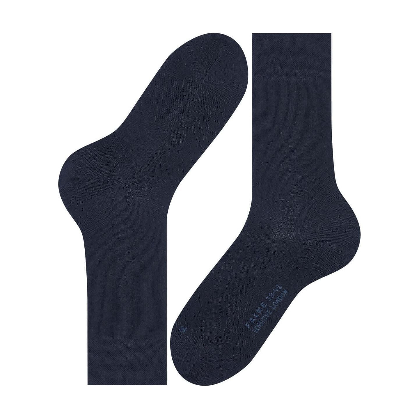 Chaussettes pour diabétiques Sensitive London, conçues pour le confort des pieds sensibles, couleur bleu marine.