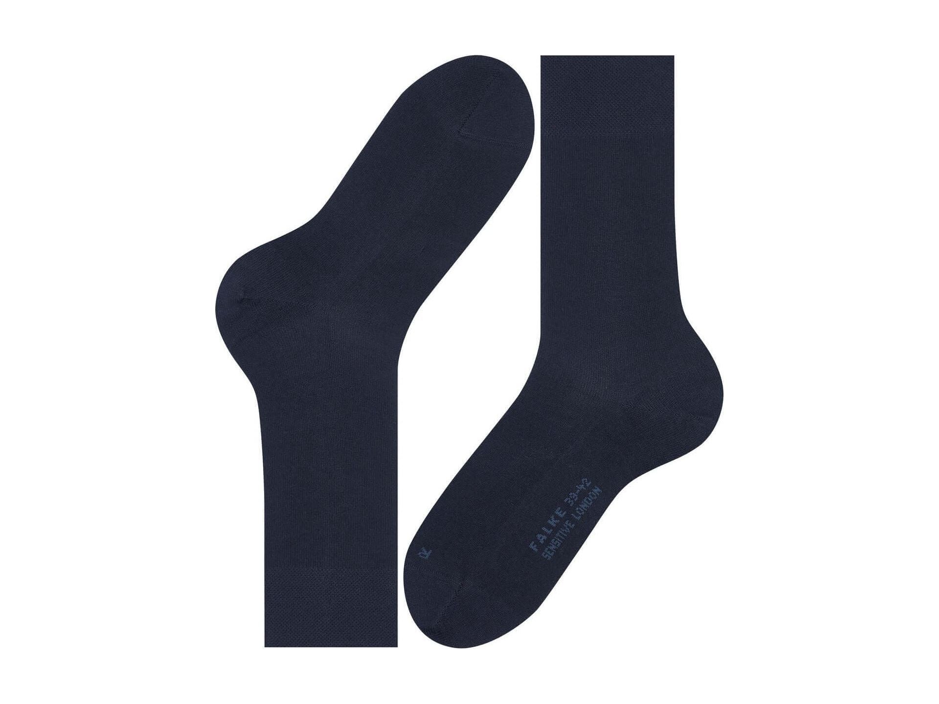 Chaussettes pour diabétiques Sensitive London, conçues pour le confort des pieds sensibles, couleur bleu marine.