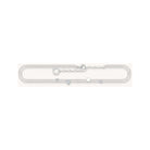 Chaîne de cheville argent 925 avec cœurs scintillants et oxydes de zirconium blancs, ajustable de 22 à 27 cm.