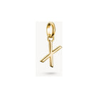 Pendentif charm lettre A en or 18k, design élégant et contemporain, parfait pour chaînes ou bracelets.