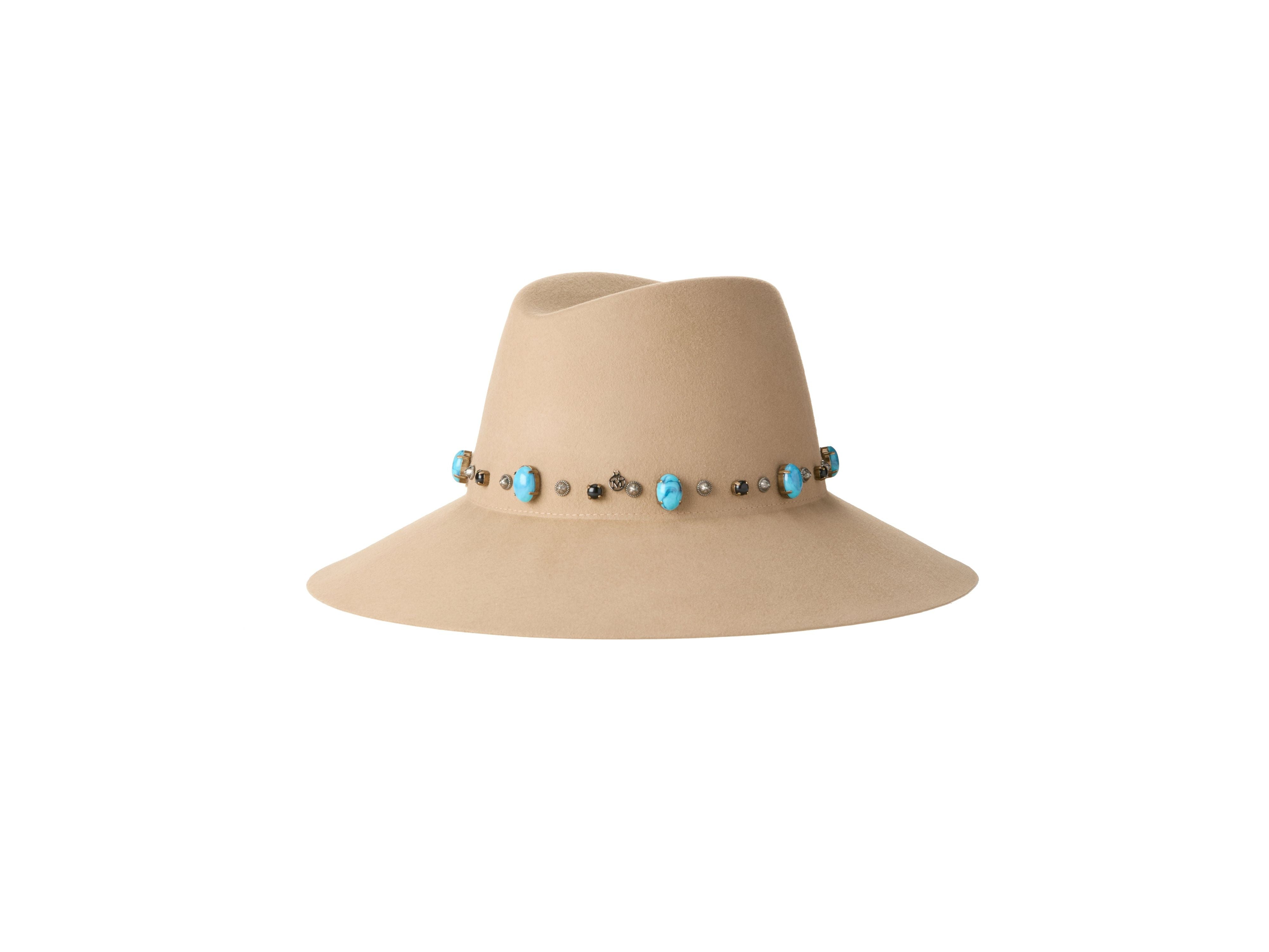 Kate Hat stone & Studs On Felt #Wool