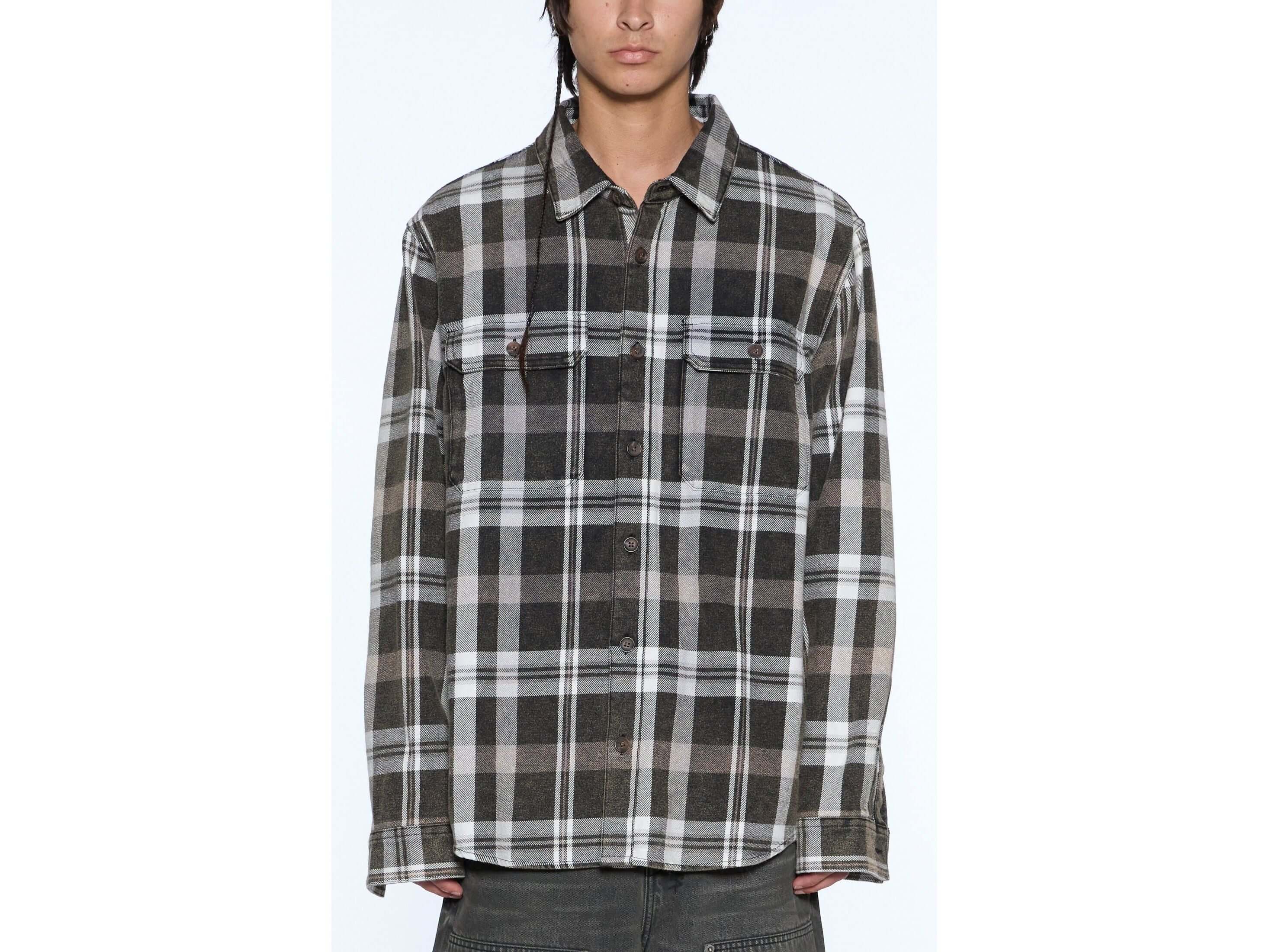 ROSEBOWL LS SHIRT 1999 BLACK CHECK
