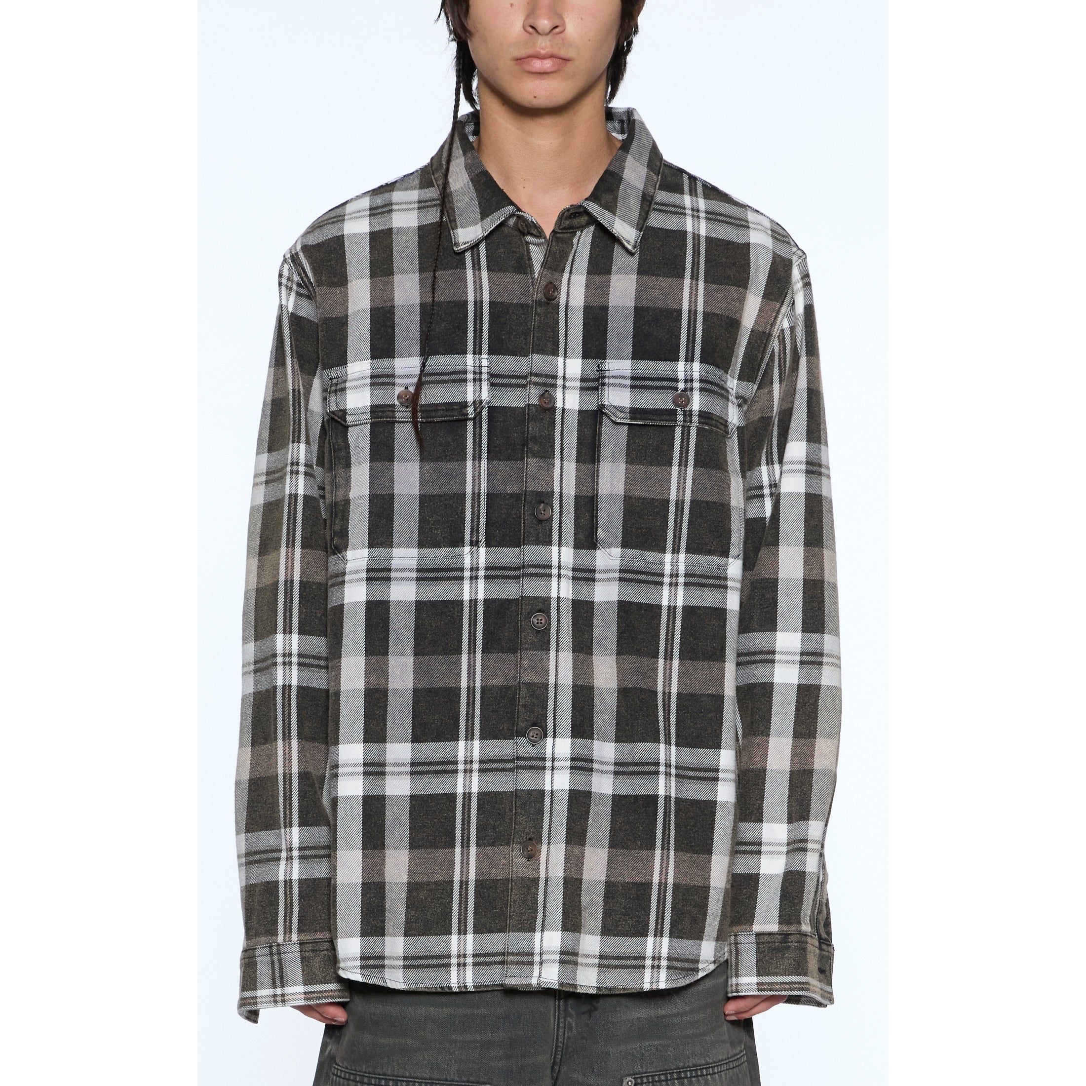 ROSEBOWL LS SHIRT 1999 BLACK CHECK