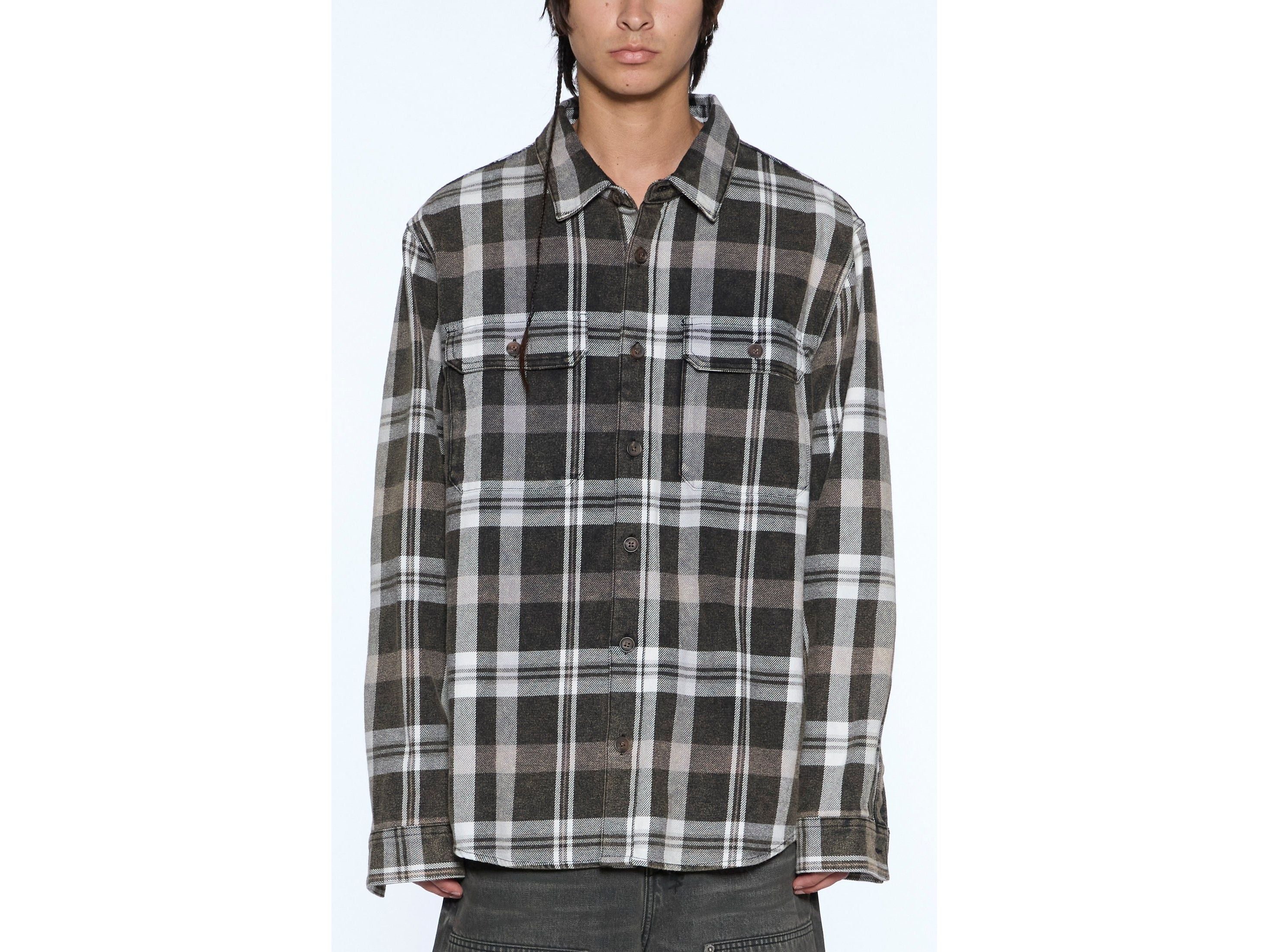 ROSEBOWL LS SHIRT 1999 BLACK CHECK