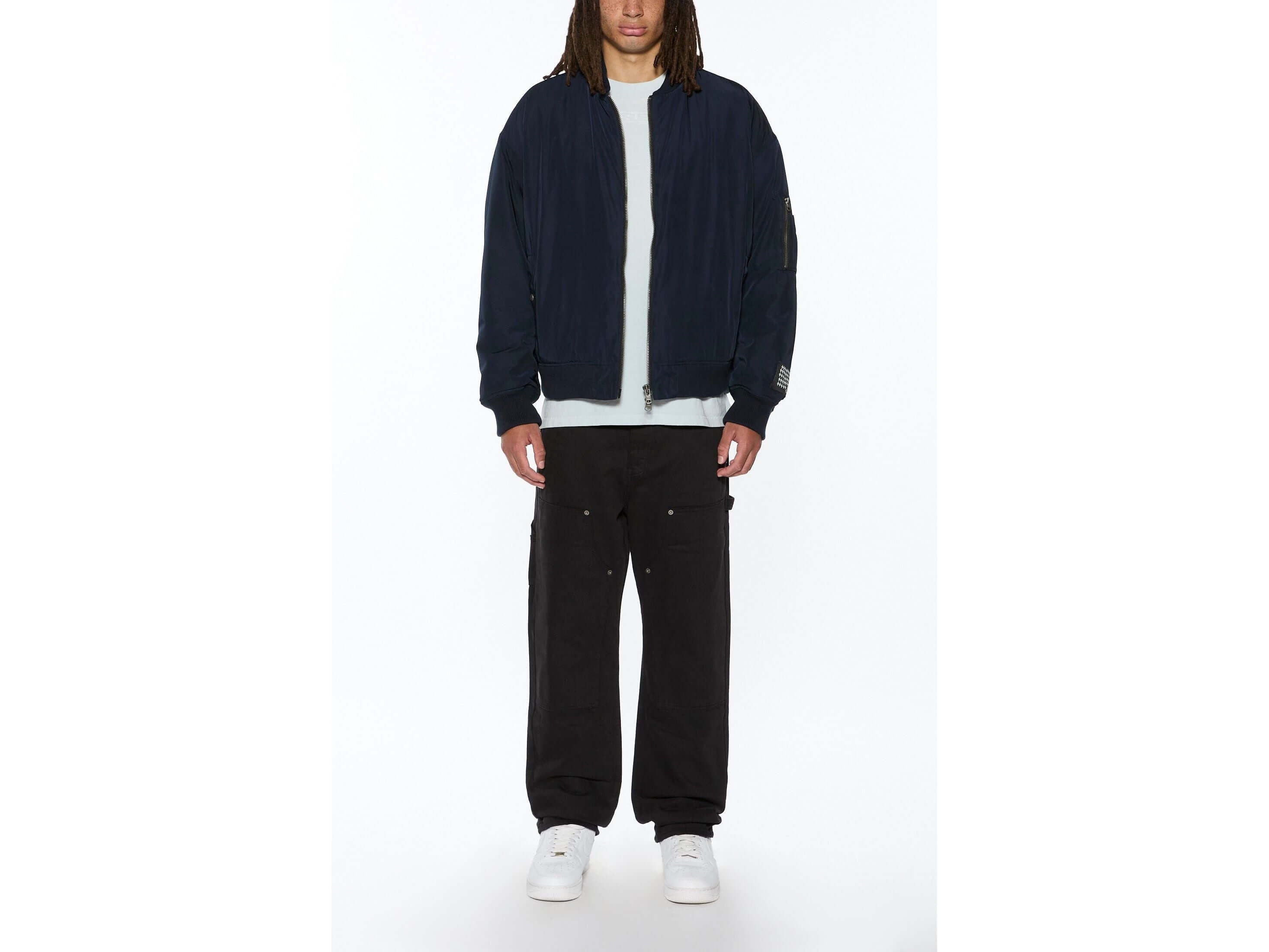 intruder bomber jacket navy