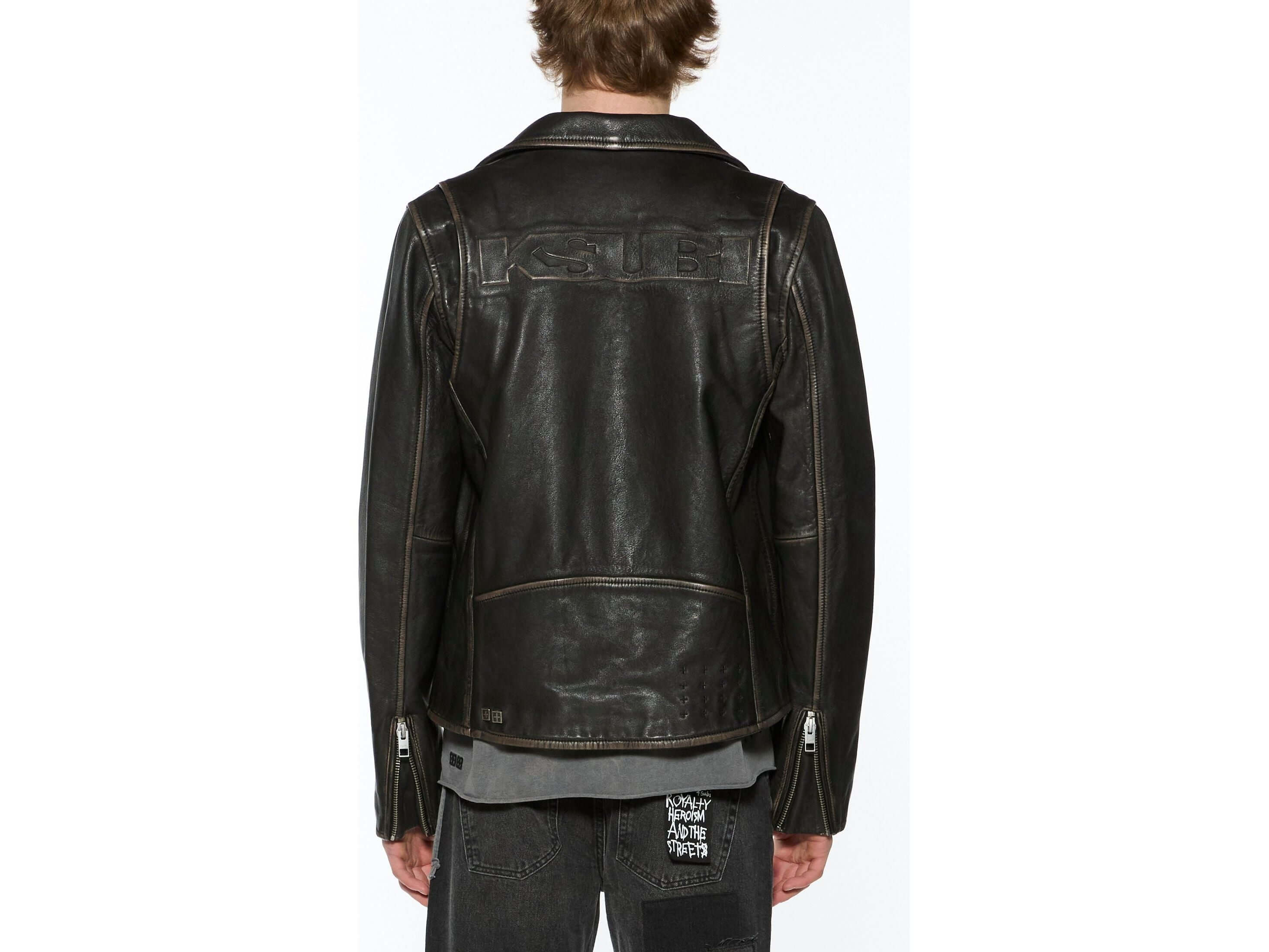 sott capitol leather jacket black