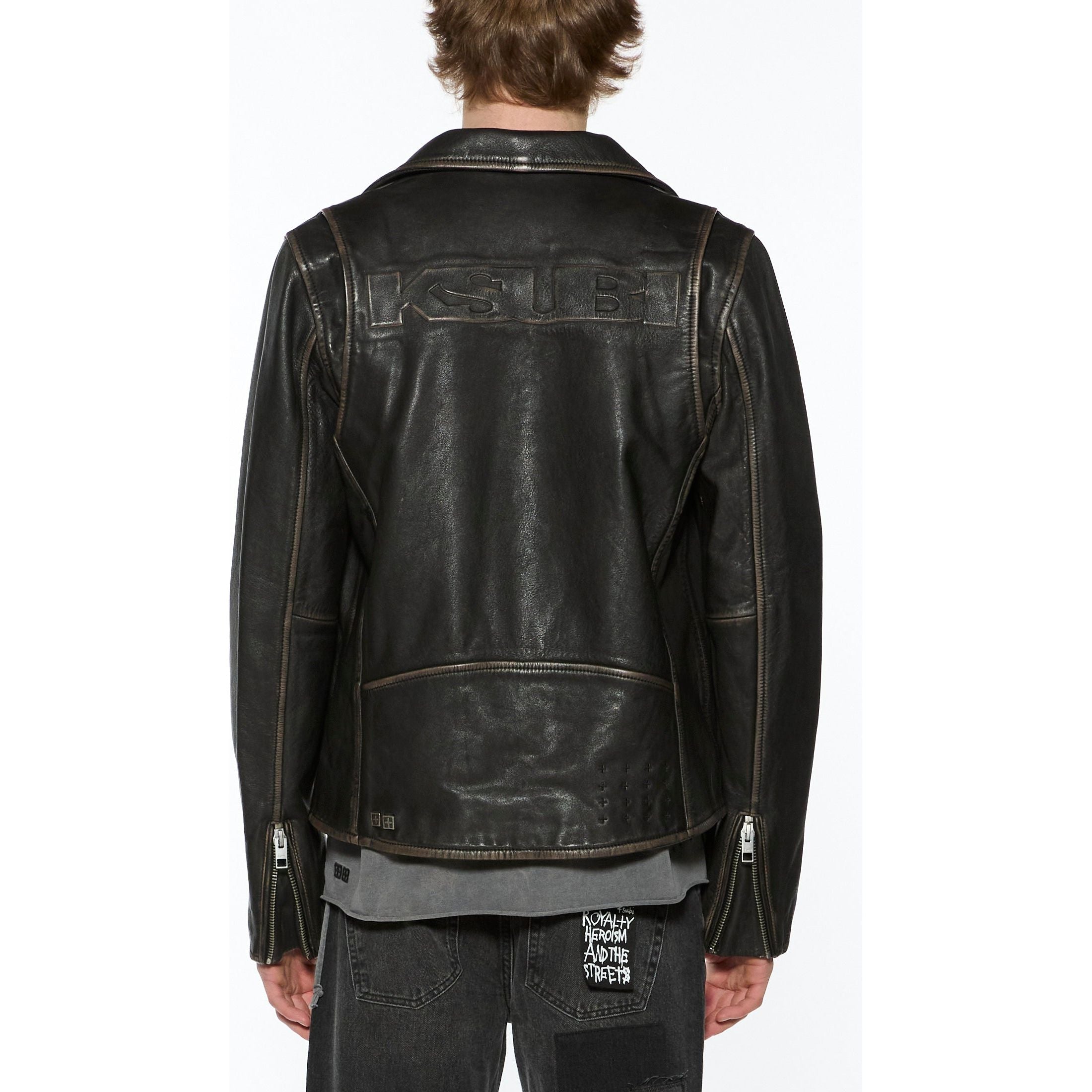 sott capitol leather jacket black
