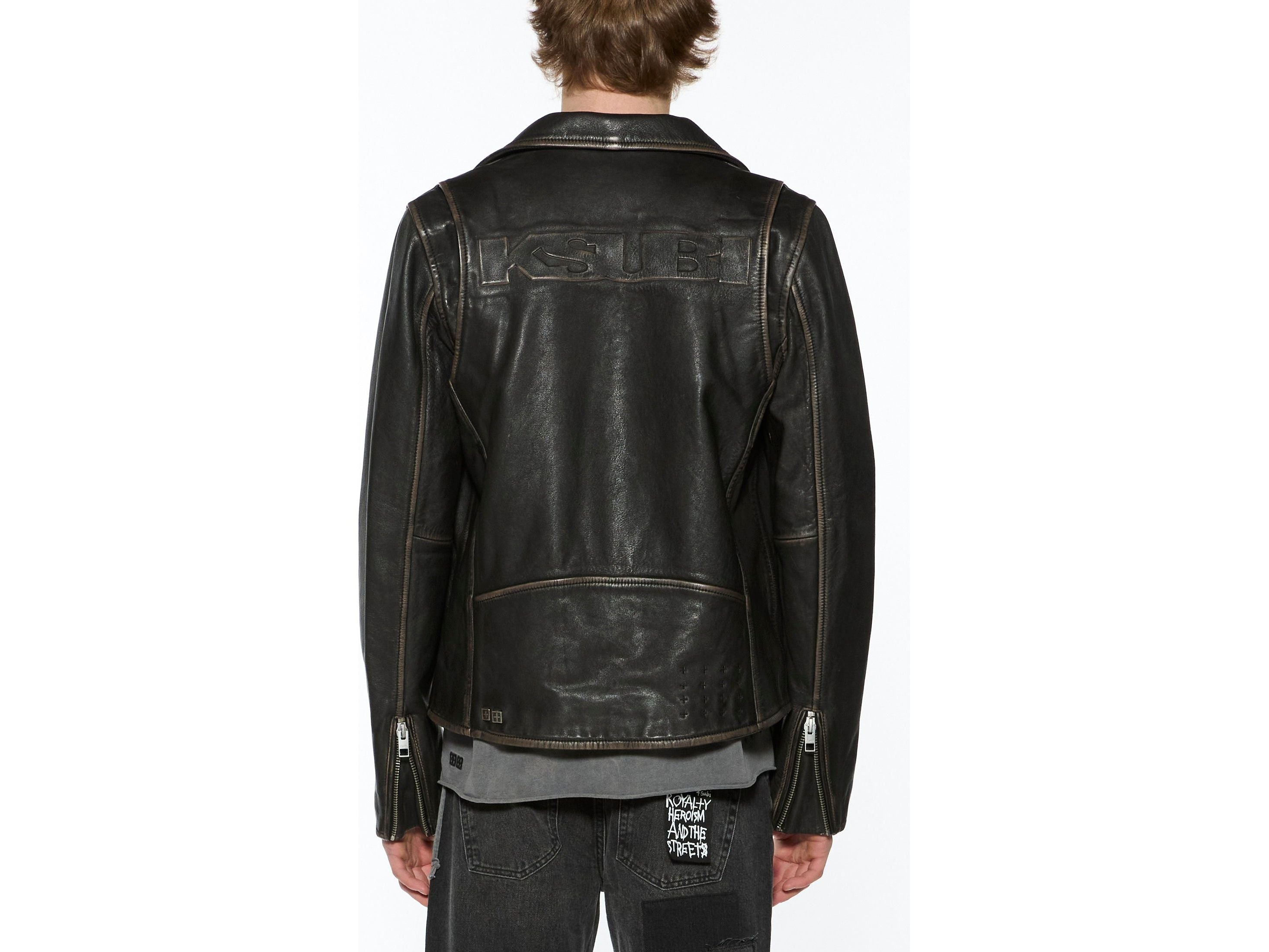 sott capitol leather jacket black