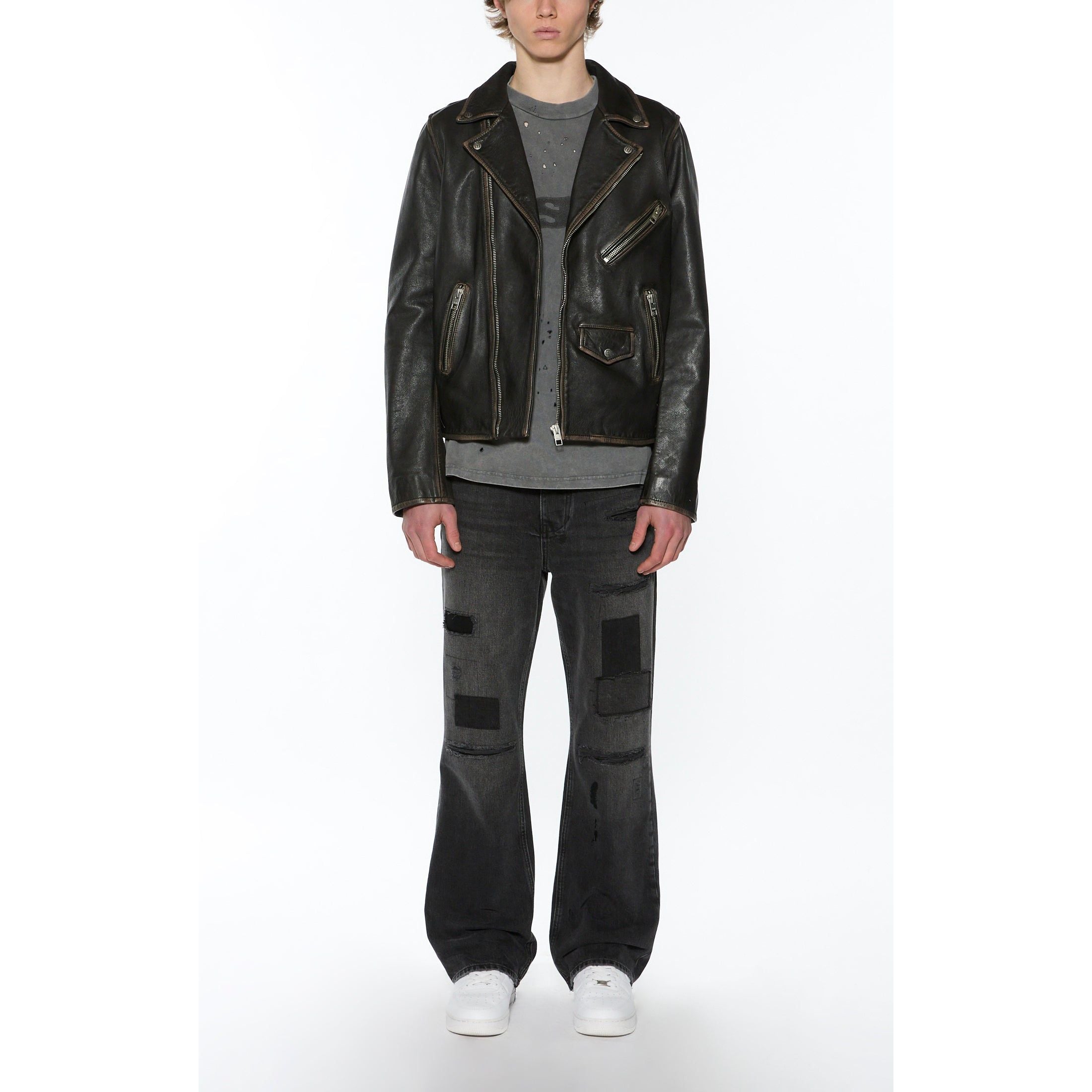 sott capitol leather jacket black