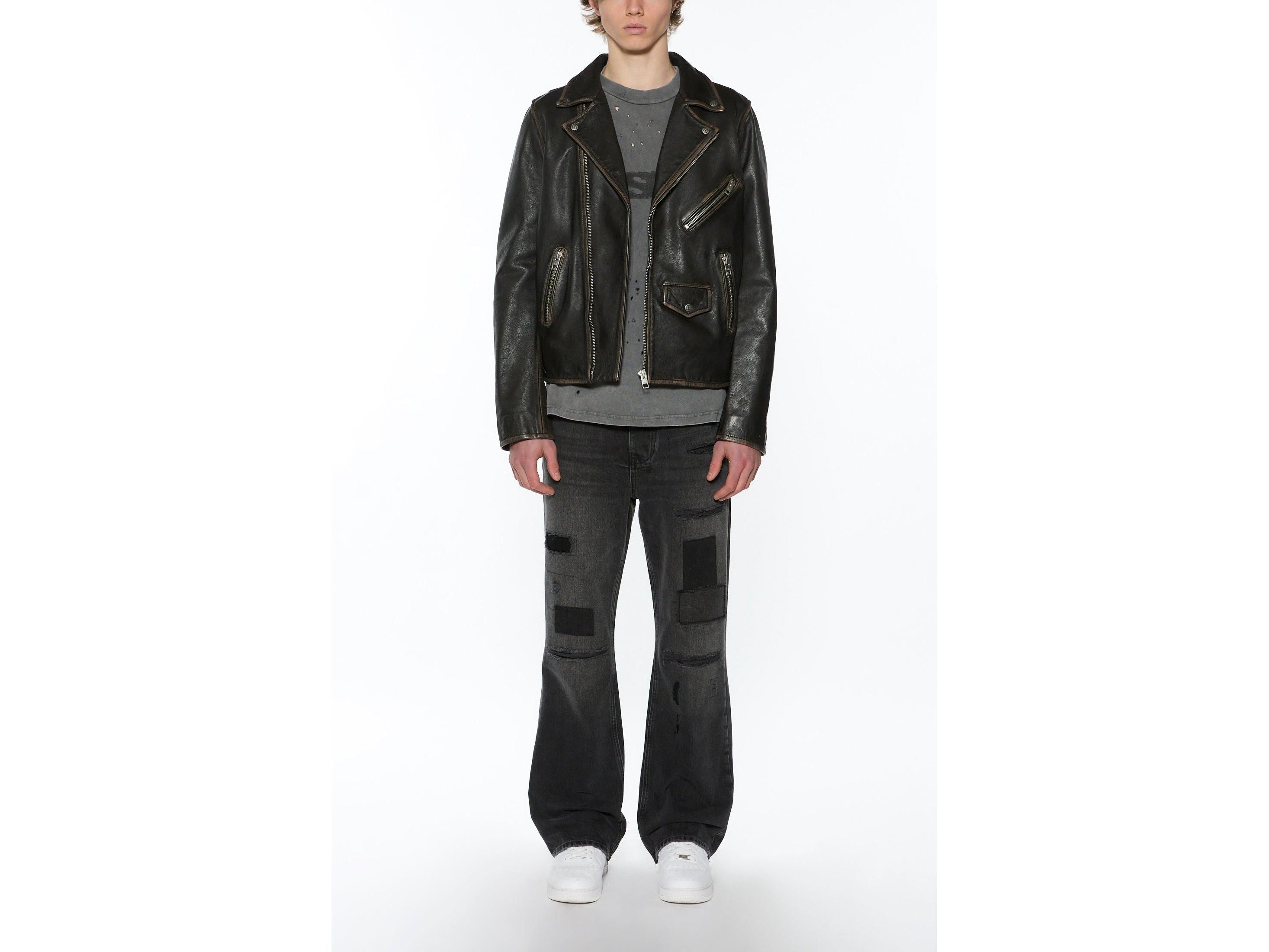 sott capitol leather jacket black