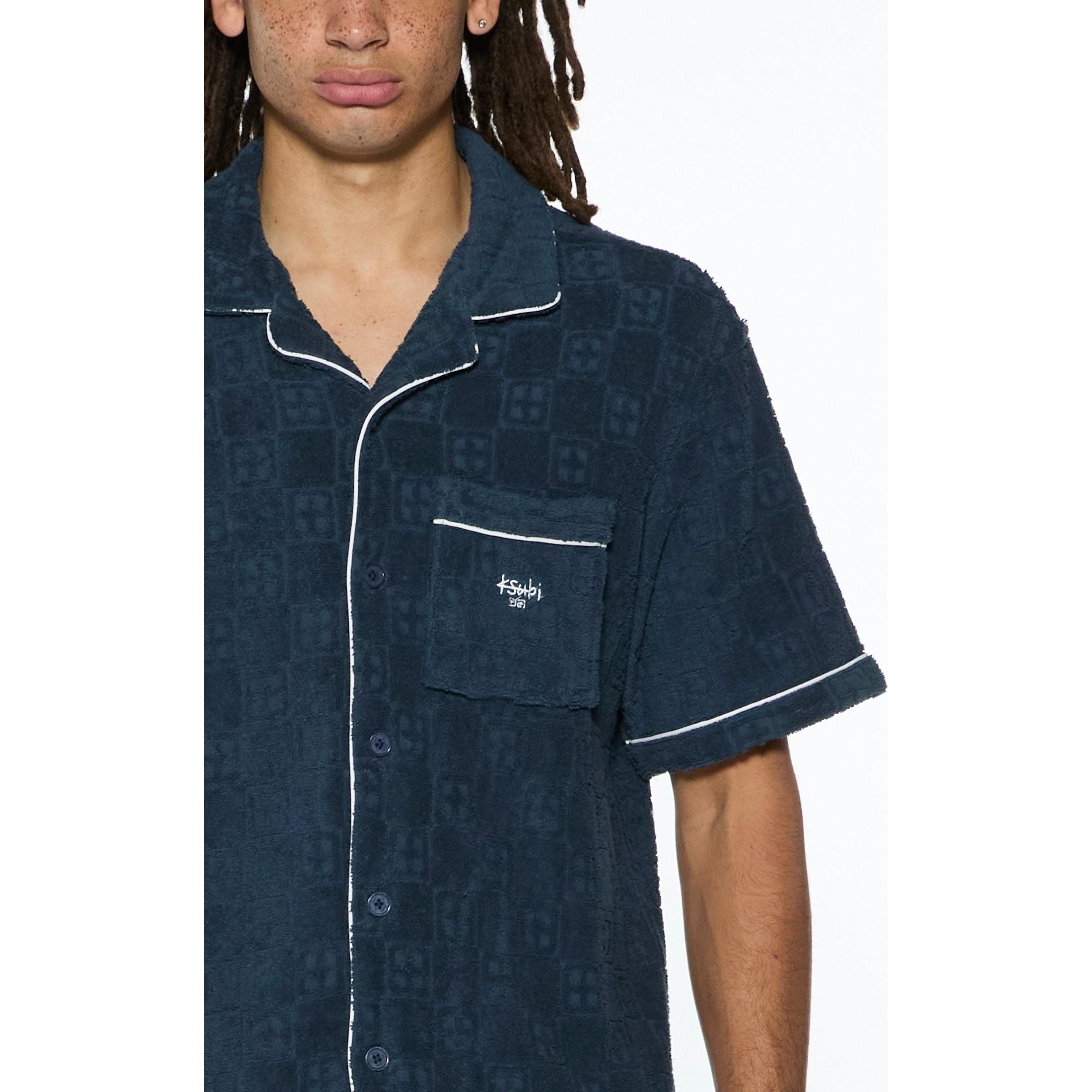 lounge ss resort shirt navy