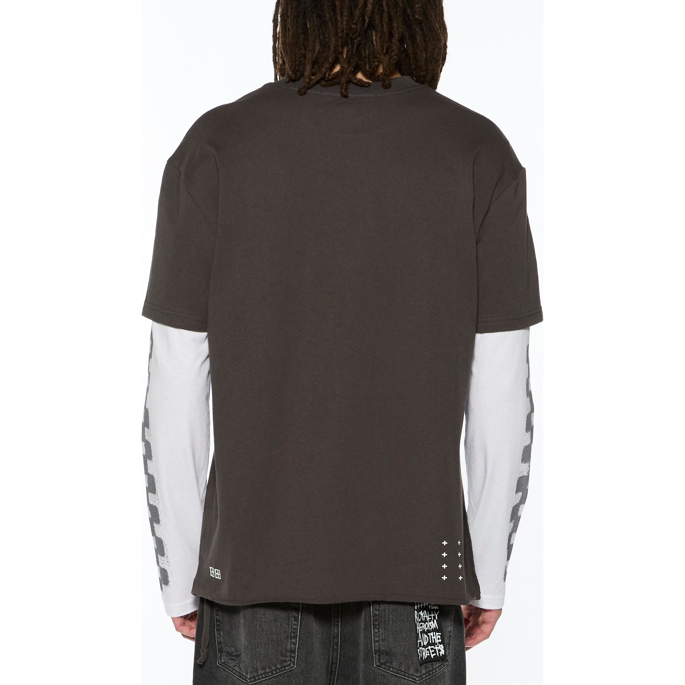 engine ls layer tee faded black
