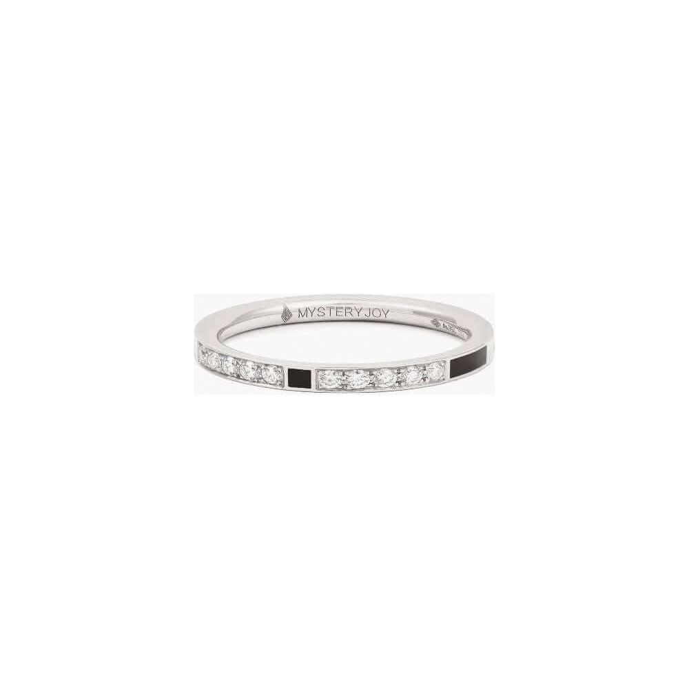 Alliance Mirage en or blanc 18 carats avec diamants D-F, bijou talisman de la maison Mysteryjoy.