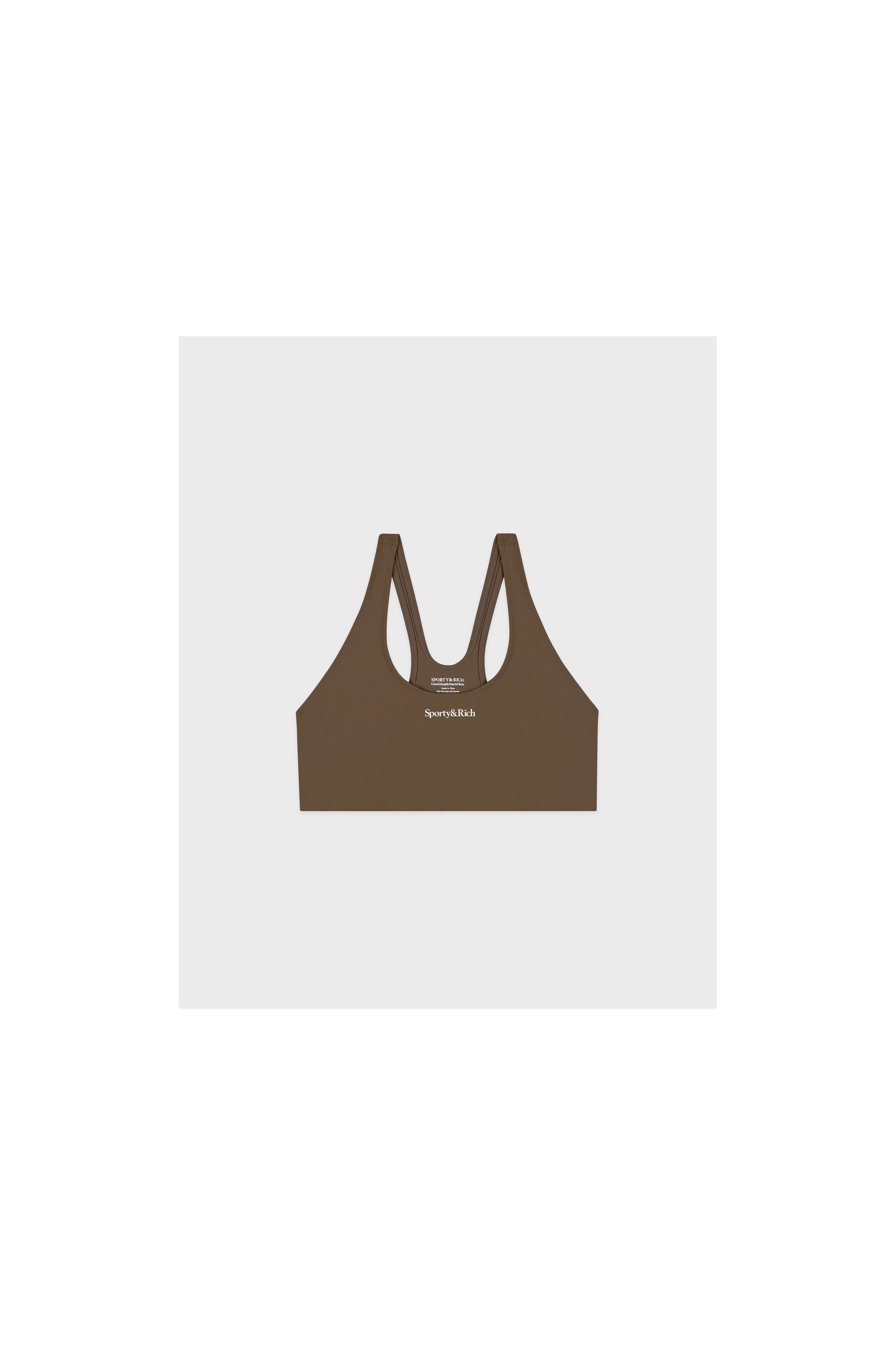 Serif Logo Sports Bra